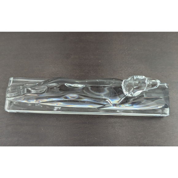 Baccarat Crystal Greyhound Dog Figurine Paperweight France 7-1/4" - Picture 8 of 11